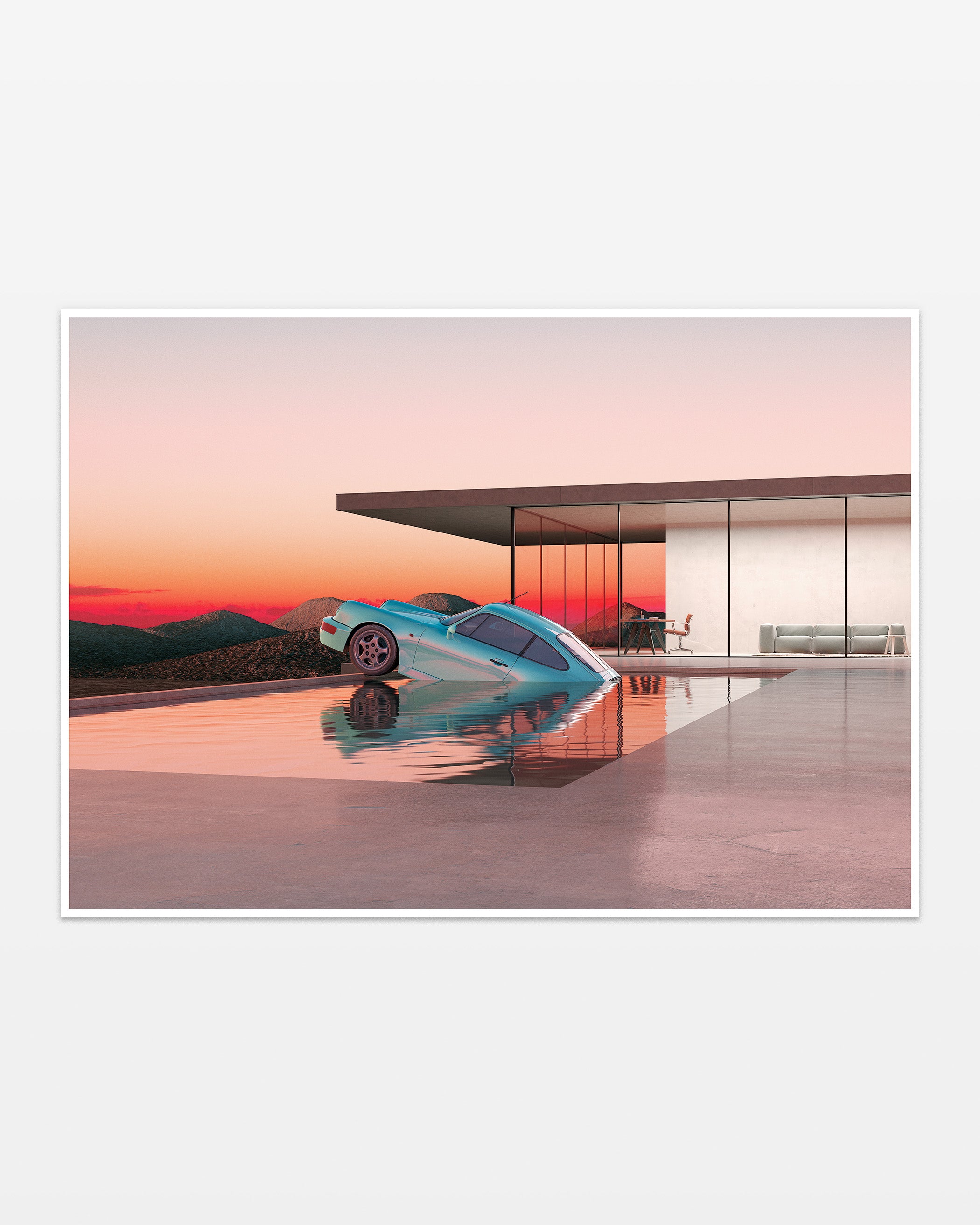 blue 964 in a pool with the lights off – Chris Labrooy