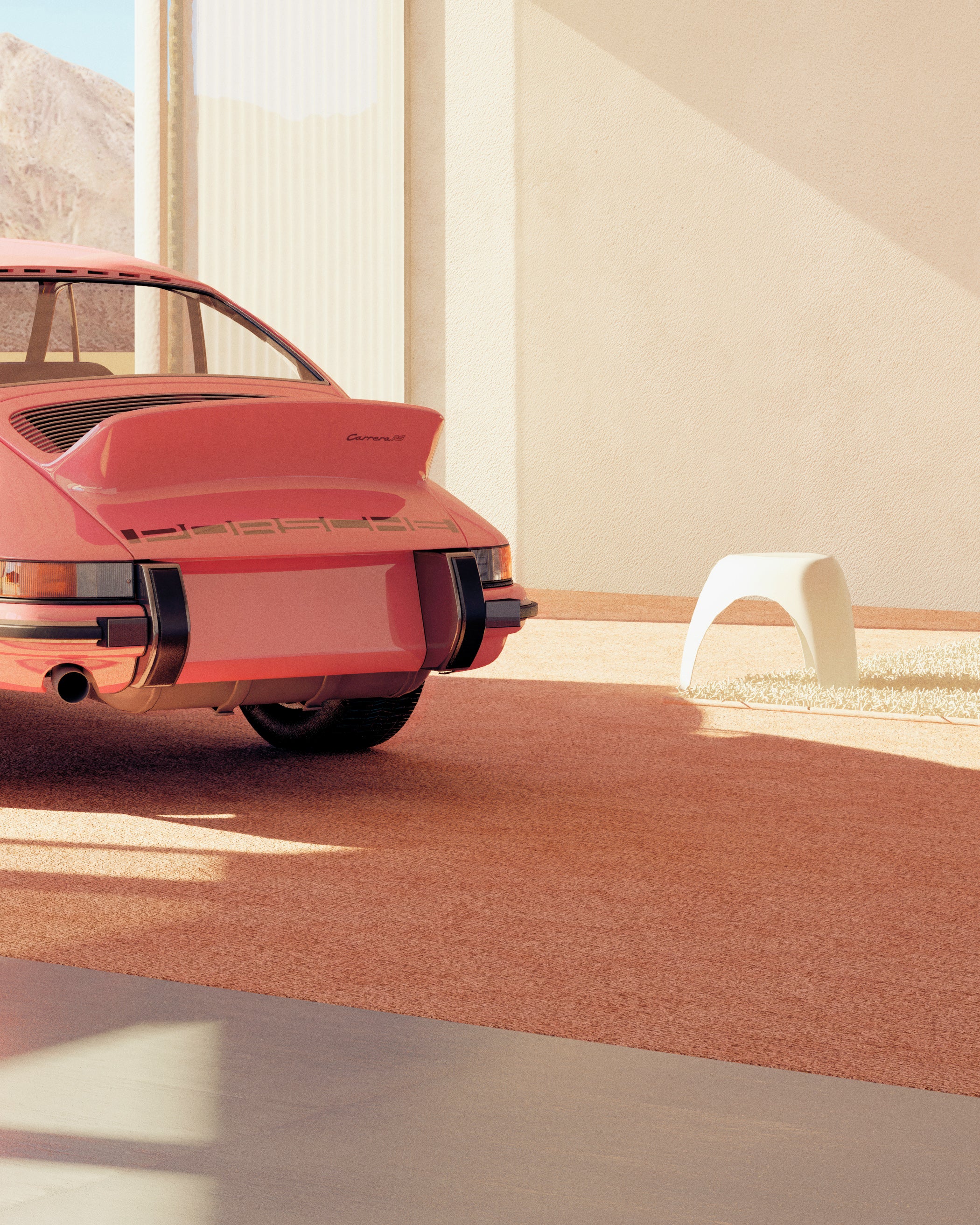 Two Pink Porsches
