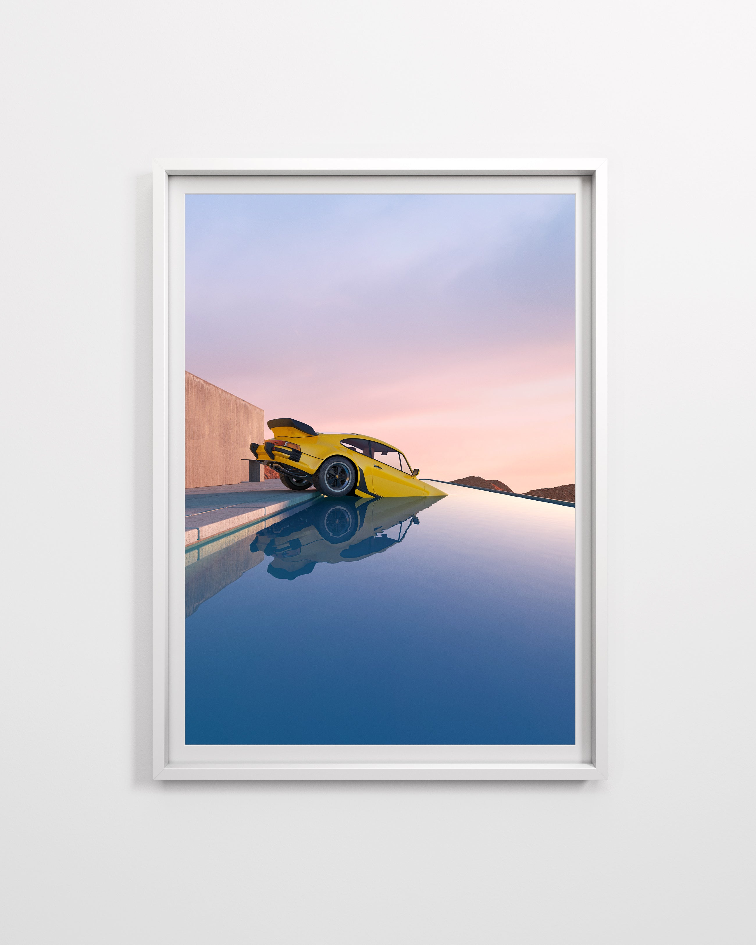 Yellow turbo in a pool