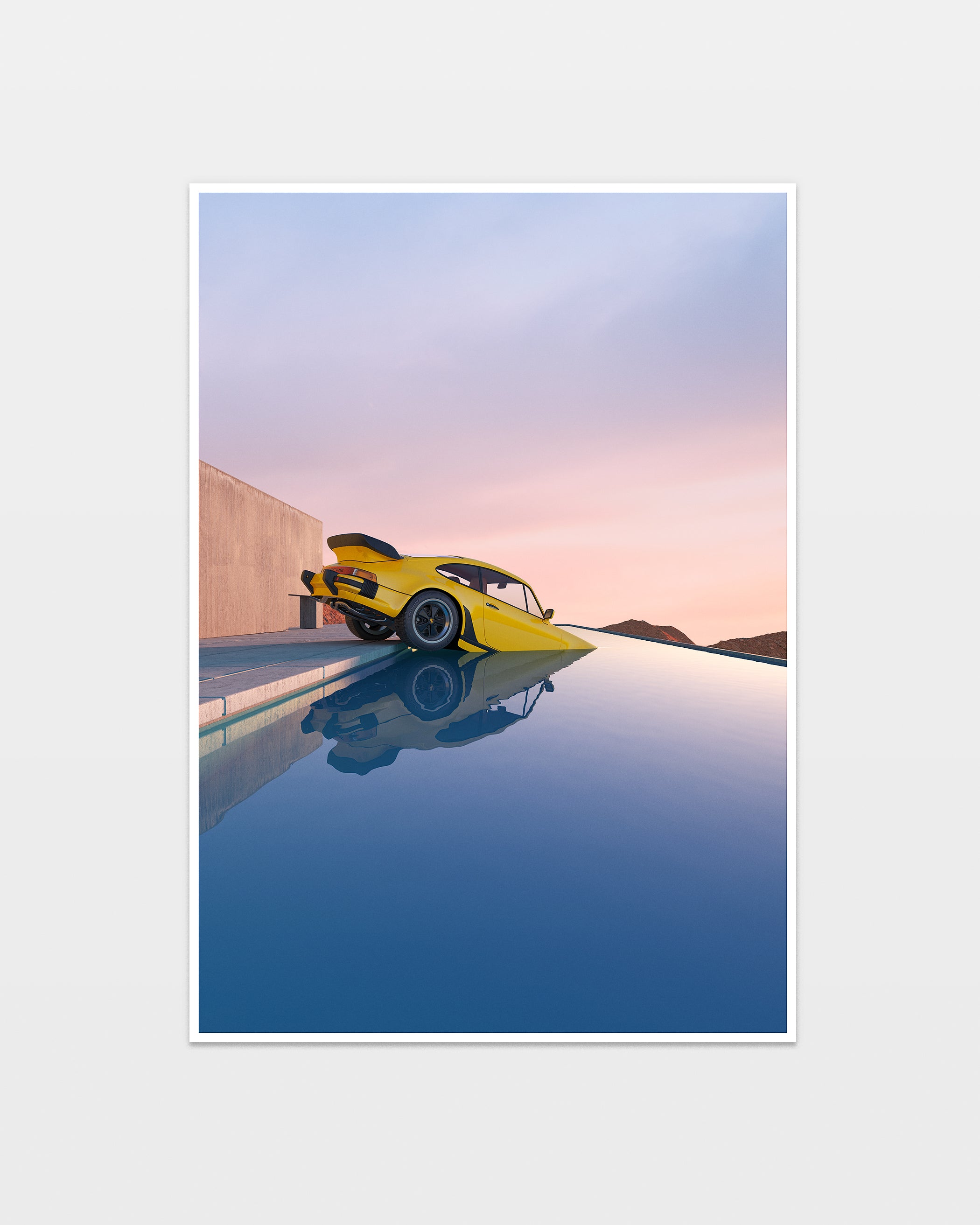 Yellow turbo in a pool